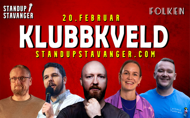 Event image Standup Klubbkveld med Kevin Kildal - 20. februar