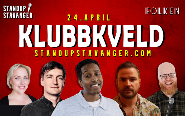 Event image Standup Klubbkveld med Ahmed Mamow - 24. april