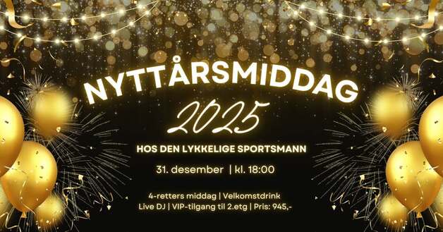 Event image Nyttårsfeiring på Den Lykkelige Sportsmann