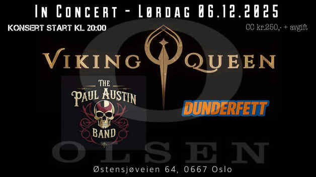 Event image VIKING QUEEN, THE PAUL AUSTIN BAND, DUNDERFETT,