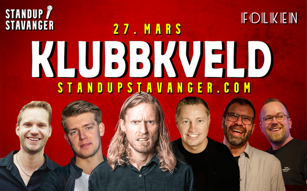 Event image Standup Klubbkveld med Jim Swann - 27. mars