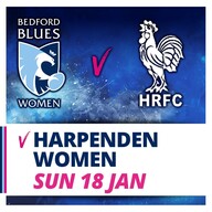 Event image Bedford Blues Women v Harpenden Women 