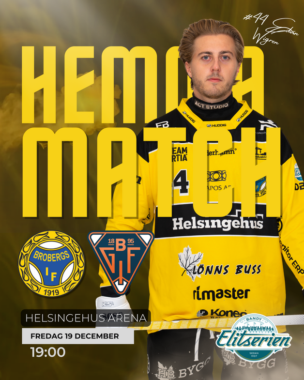 Event image Broberg/Söderhamn - Bollnäs GIF 251219/Elitserien Bandy