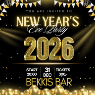 Event image New year´s eve party 2026 // Bekkis Bar
