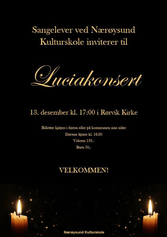 Event image Luciakonsert i Rørvik Kirke