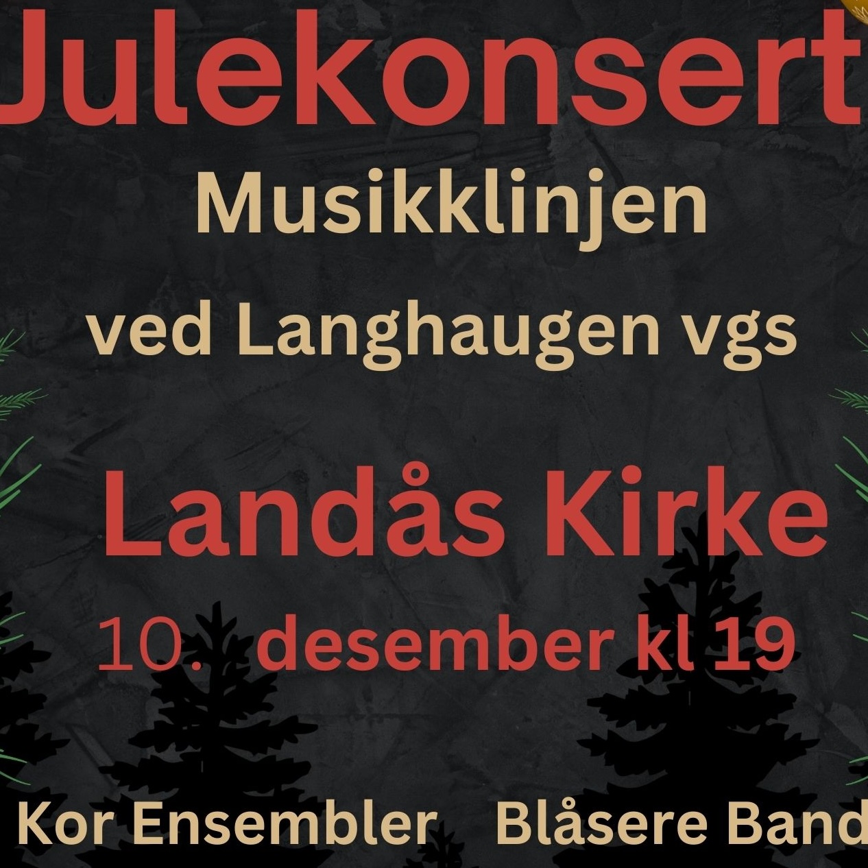 Event image Julekonsert - Musikklinjen ved Langhaugen vgs