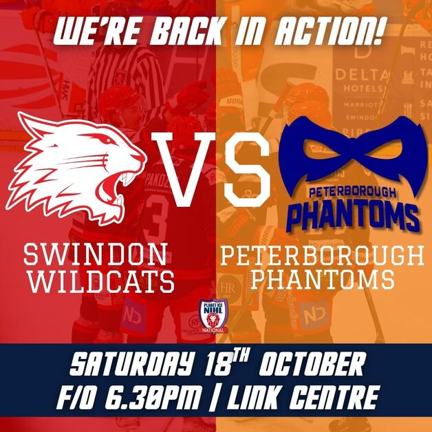 Event image LIVE STREAM - Swindon Wildcats v Peterborough Phantoms F/0 18:30