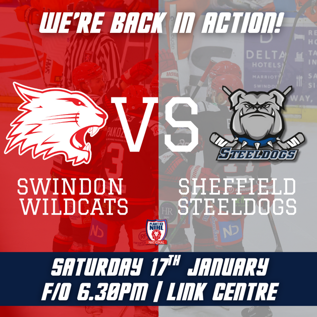 Event image LIVE STREAM - Swindon Wildcats v Sheffield Steeldogs F/0 18:30