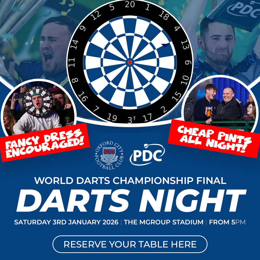 Event image Oxford City FC Darts Final Night