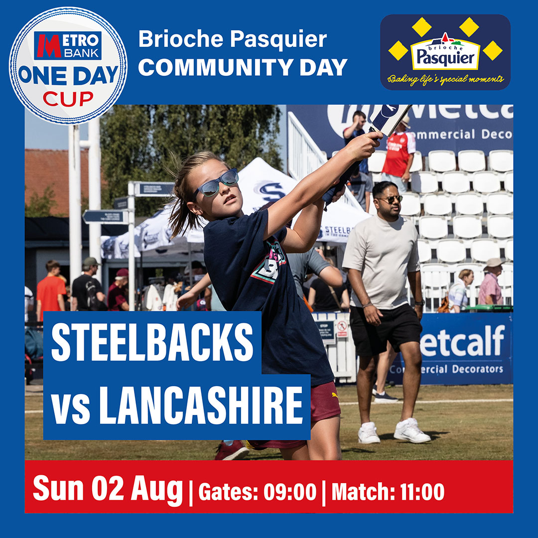 Event image Northamptonshire Steelbacks V Lancashire | Community Day | Metro Bank One Day Cup 