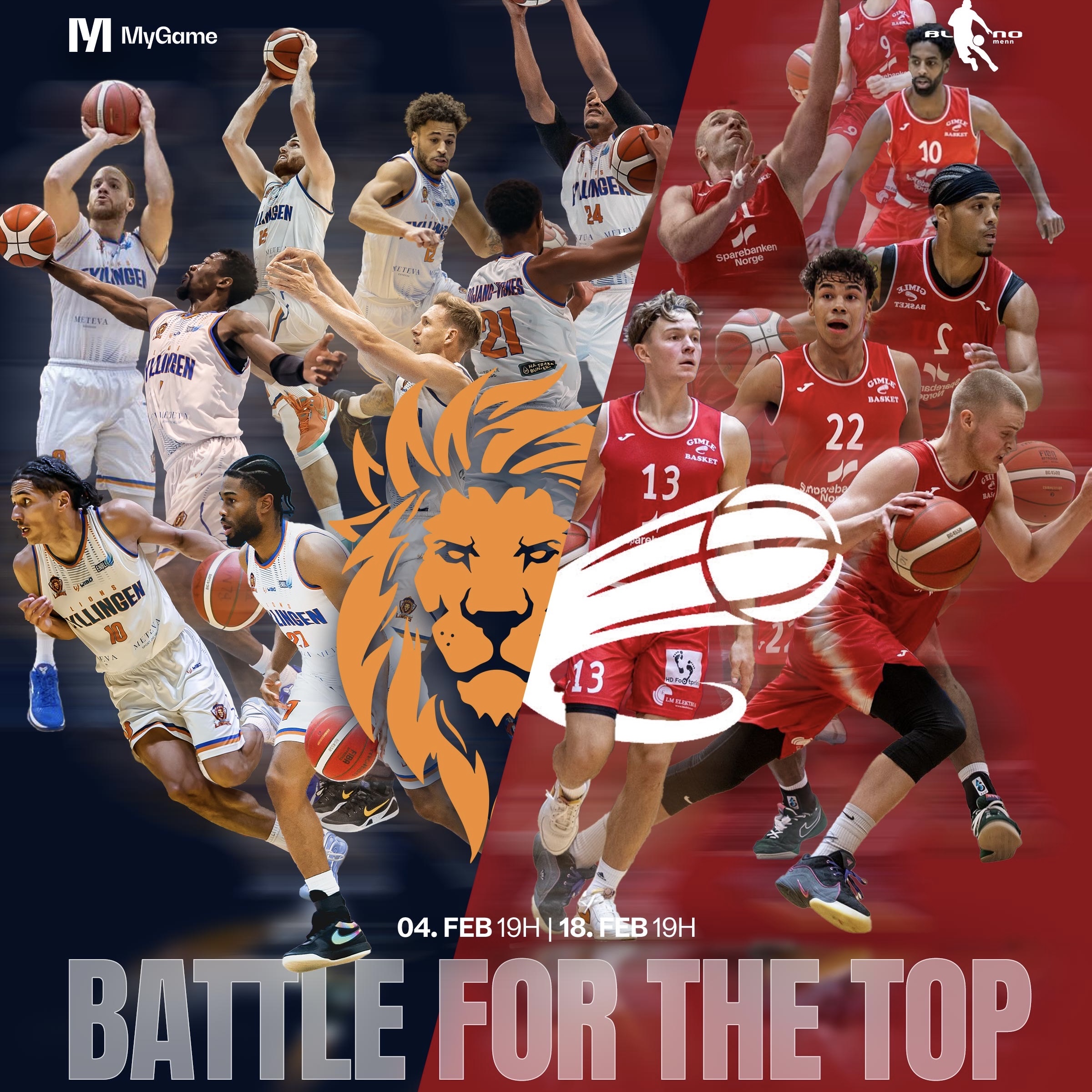 Event image BLNO_Battle for the top: Fyllingen Lions vs. Gimle basket