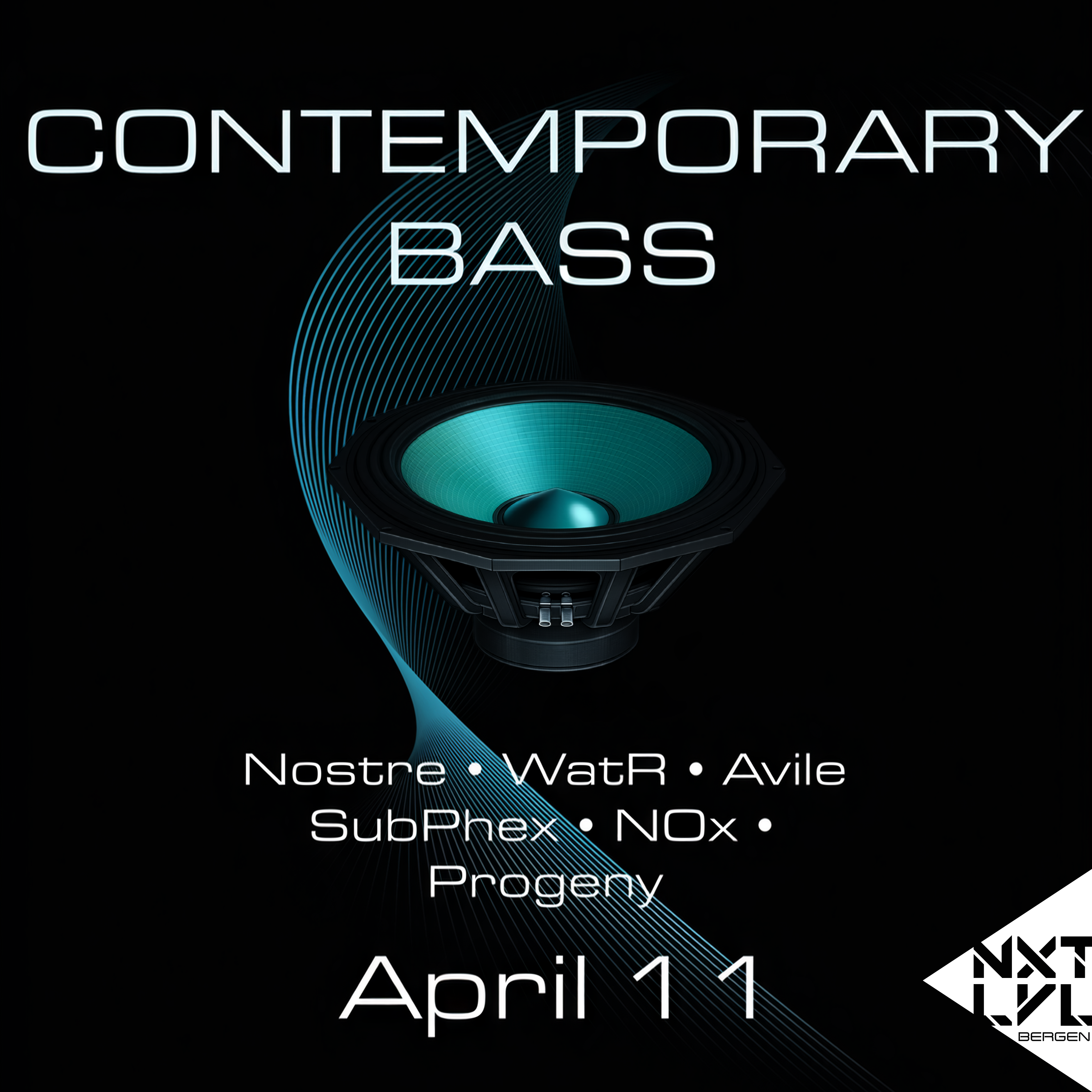 Event image Contemporary Bass #1 feat. Nostre, WatR, Avile, Subphex, NOx & Progeny
