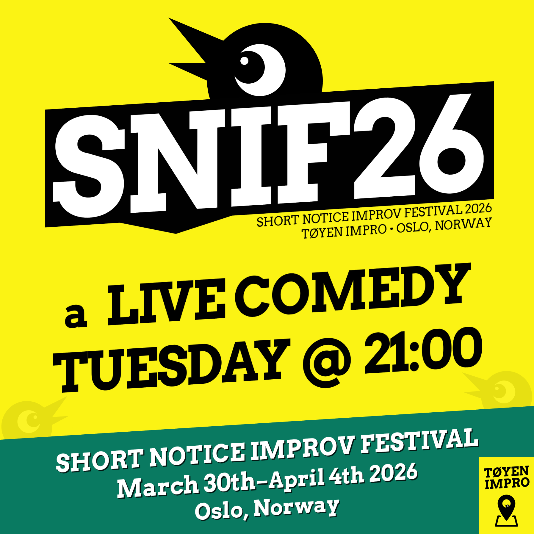 Event image A live Comedy Show @ SNIF26
