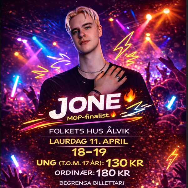 Event image JONE - Early Vibes-konsert (alle aldrar)