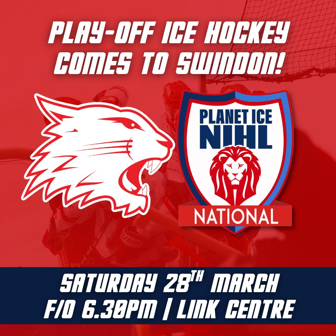 Event image Swindon Wildcats v Playoff TBC | Sat 28 Mar | Face-Off 18:30