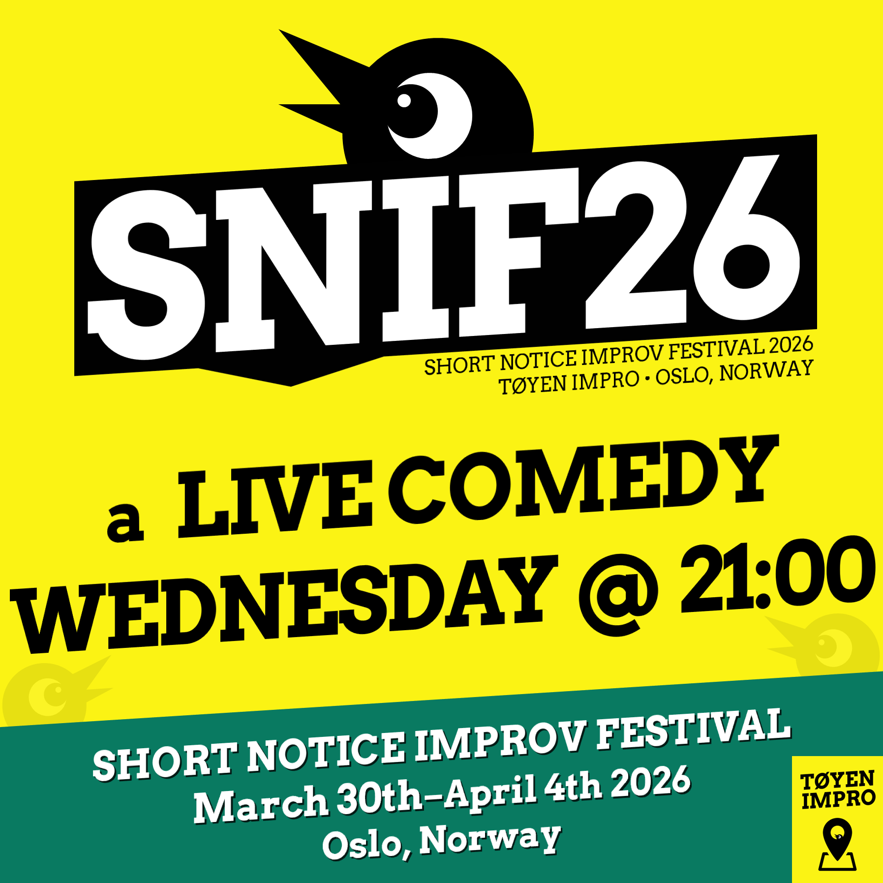 Event image A live Comedy Show @ SNIF26