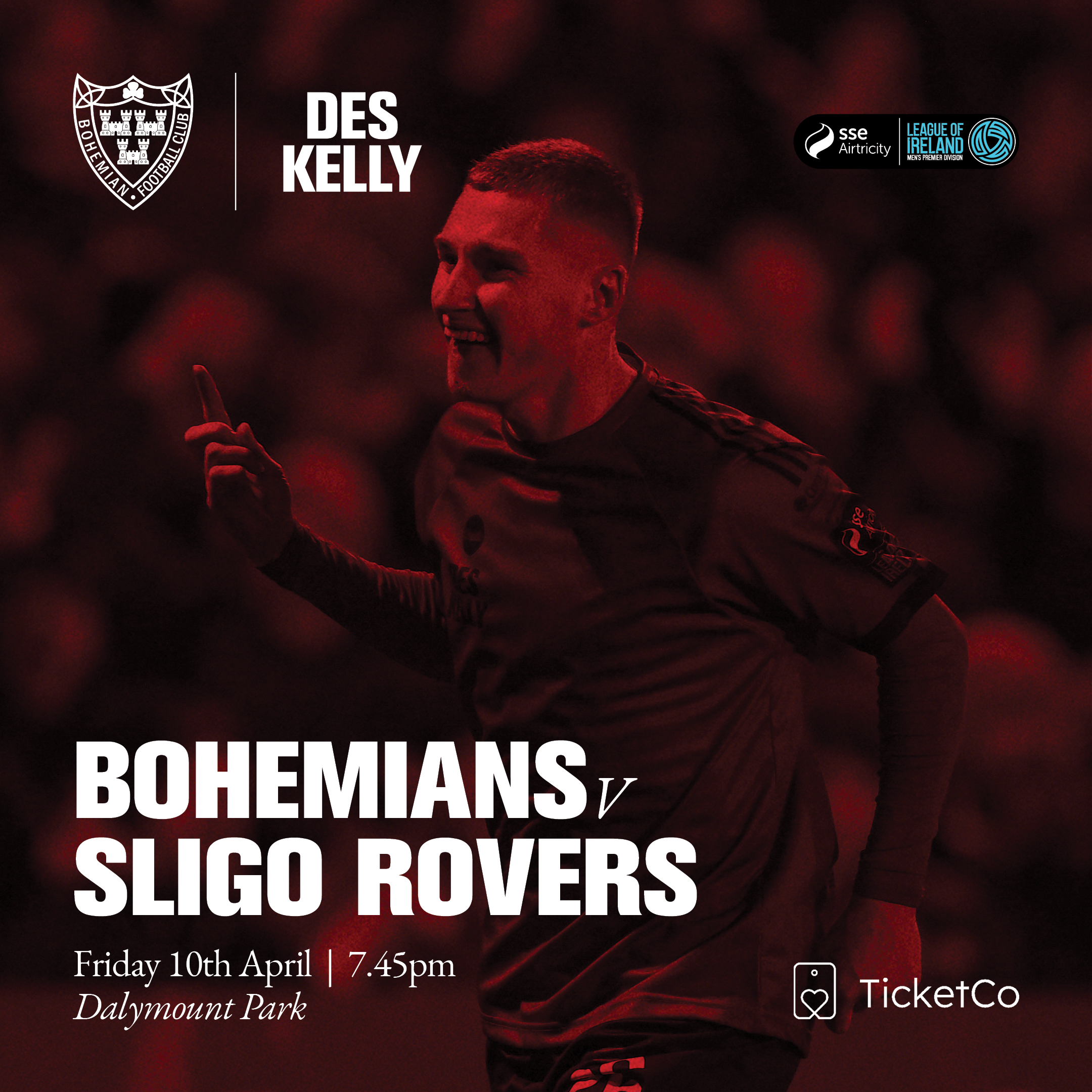 Event image Bohemian FC vs Sligo Rovers FC (Away Fans)