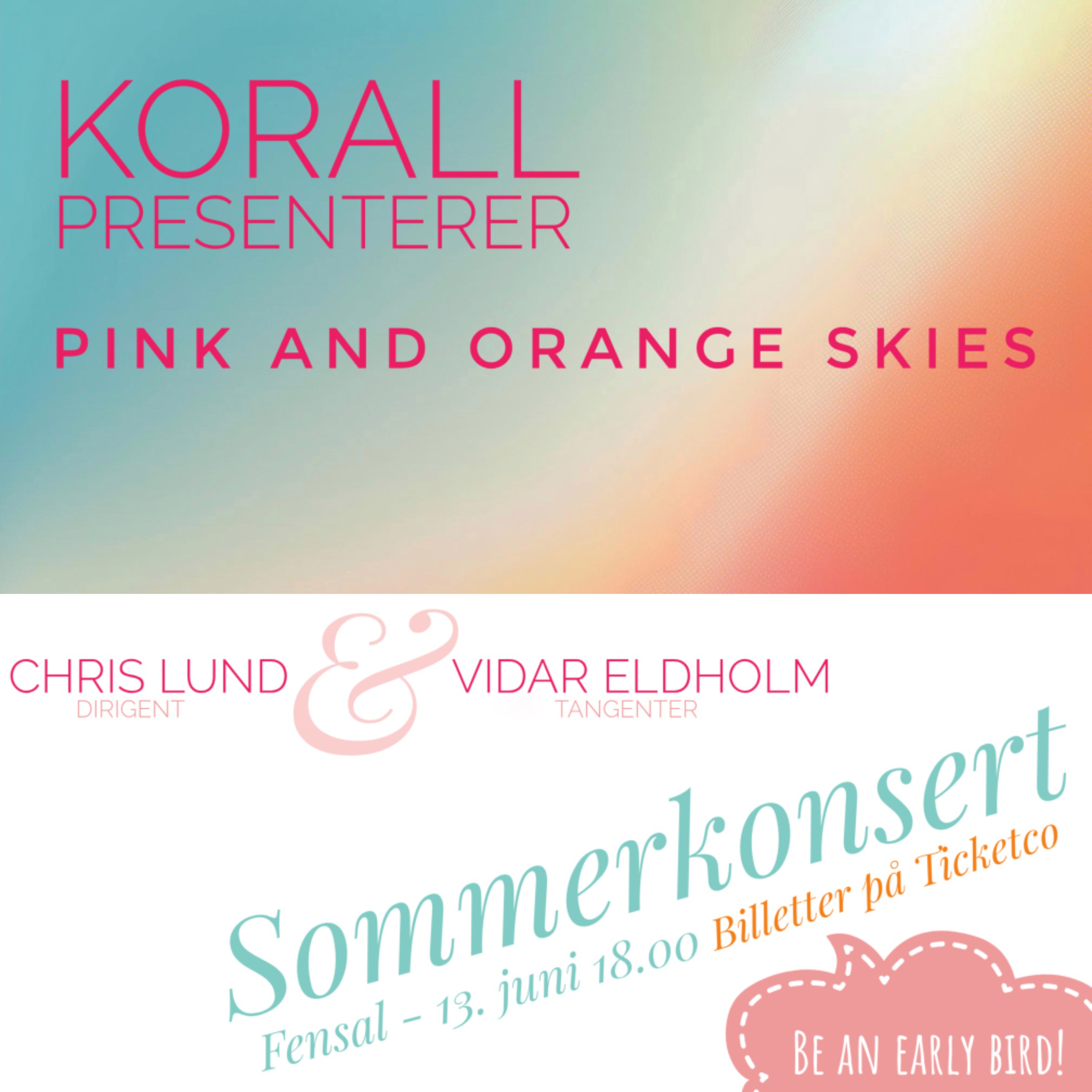 Event image Pink an orange skies - Korall sommerkonsert 2026