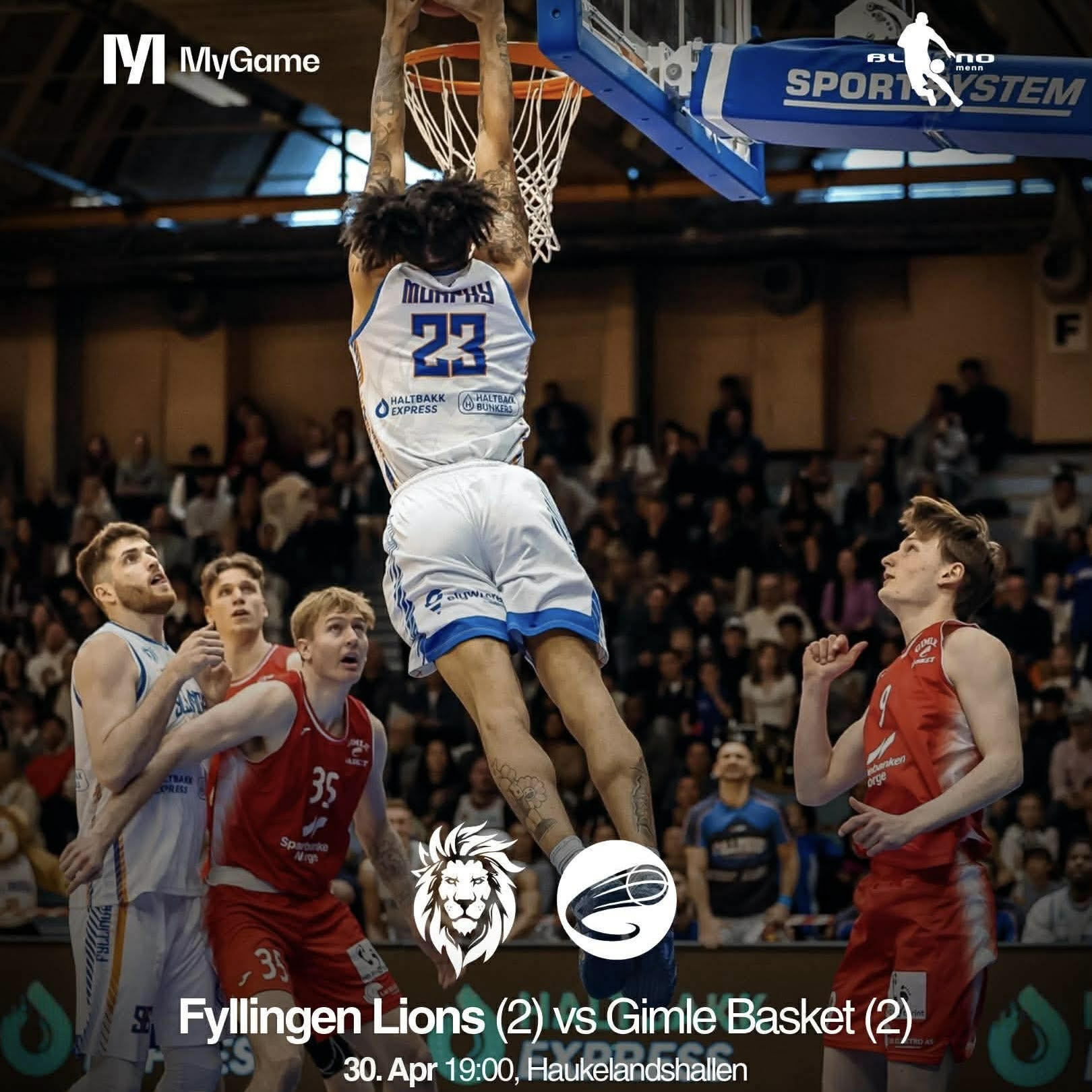 Event image BLNO Finale 5 Fyllingen Lions vs. Gimle - Lions er klare for threepeat!