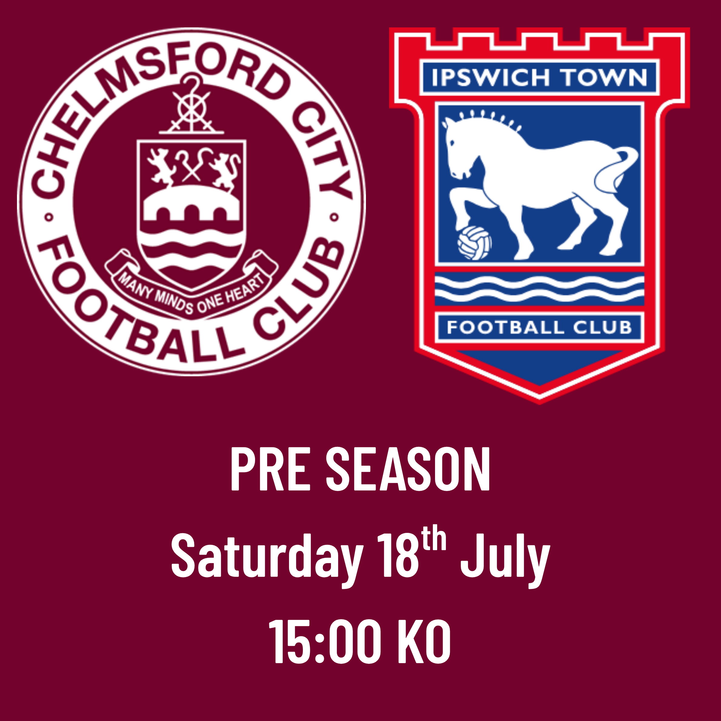 Event image PRE SEASON - HOME FANS: CCFC vs Ipswich U21s