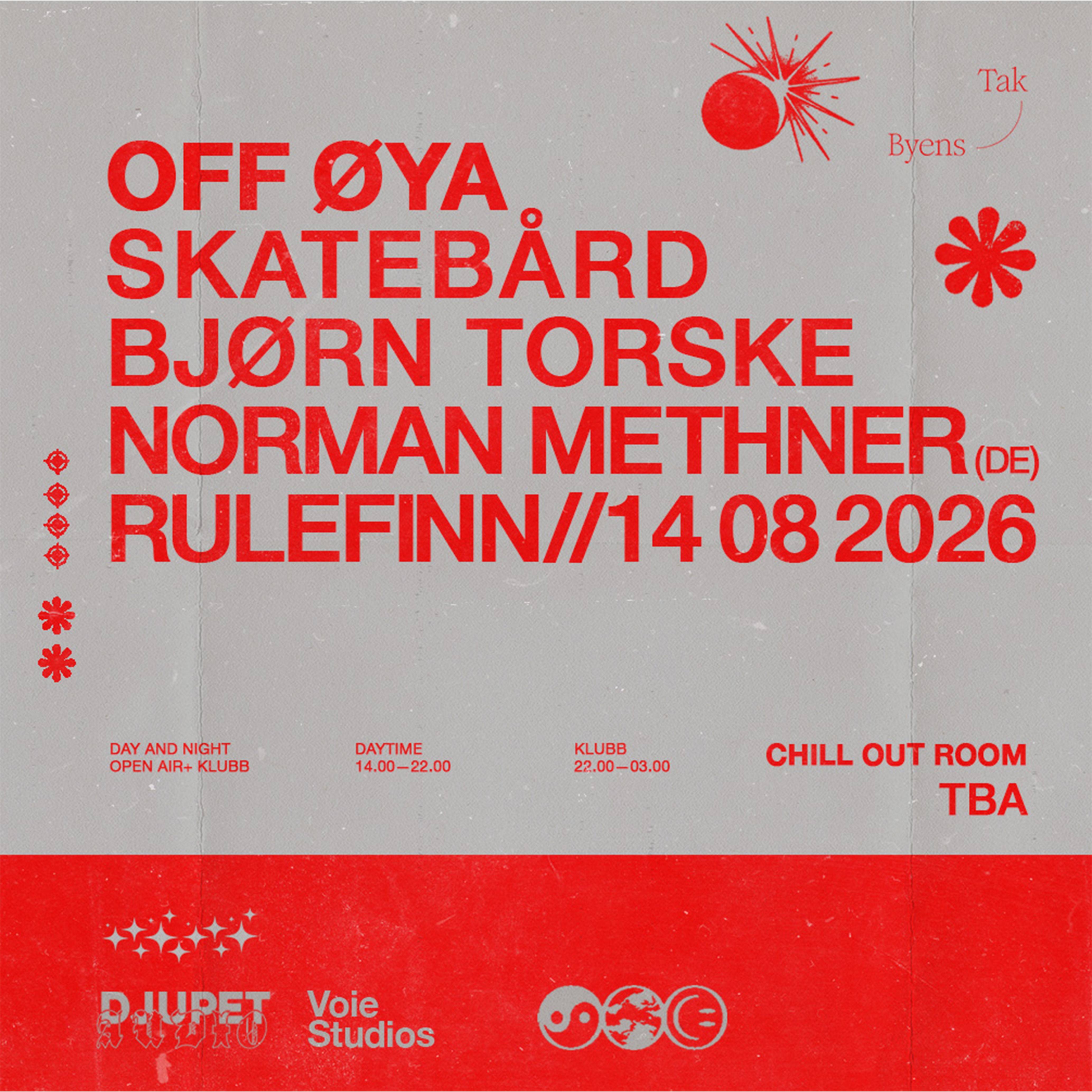 Event image Off Øya // Skatebård // Bjørn Torske // Norman Methner // Rulefinn 