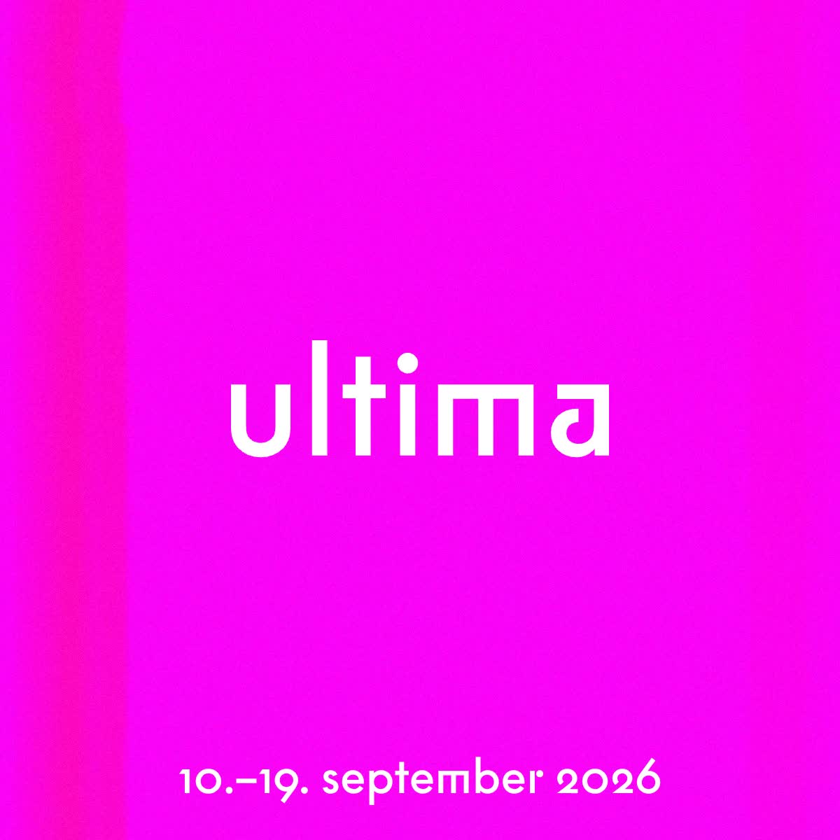 Event image Ultima 2026 | Smalltown Supersound presenterer: Kjell Samkopf