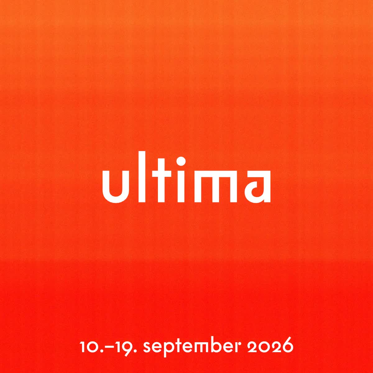 Event image Ultima 2026 | In the mood for Structure