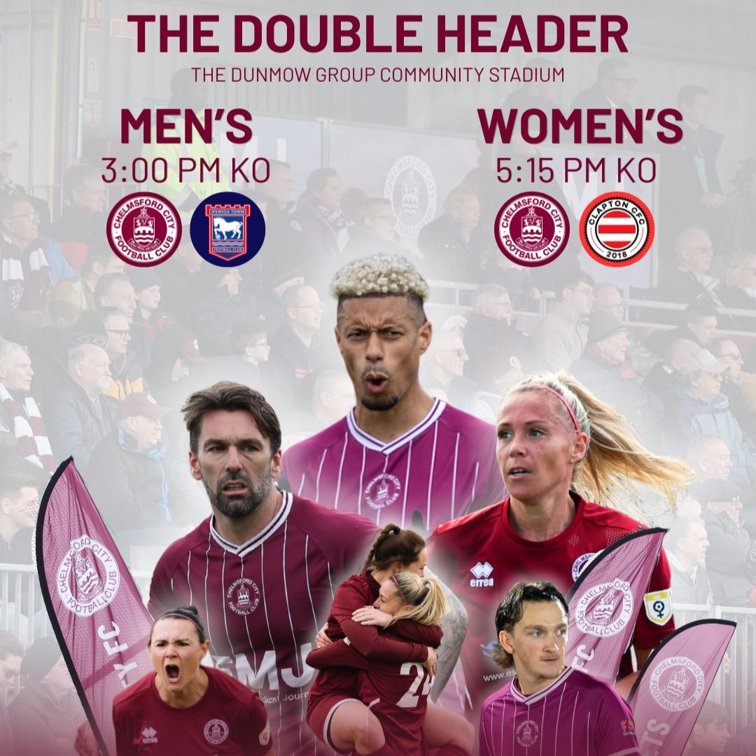 Event image PRE SEASON - AWAY FANS: CCFC Men vs Ipswich U21s AND CCFC Women vs Clapton CFC