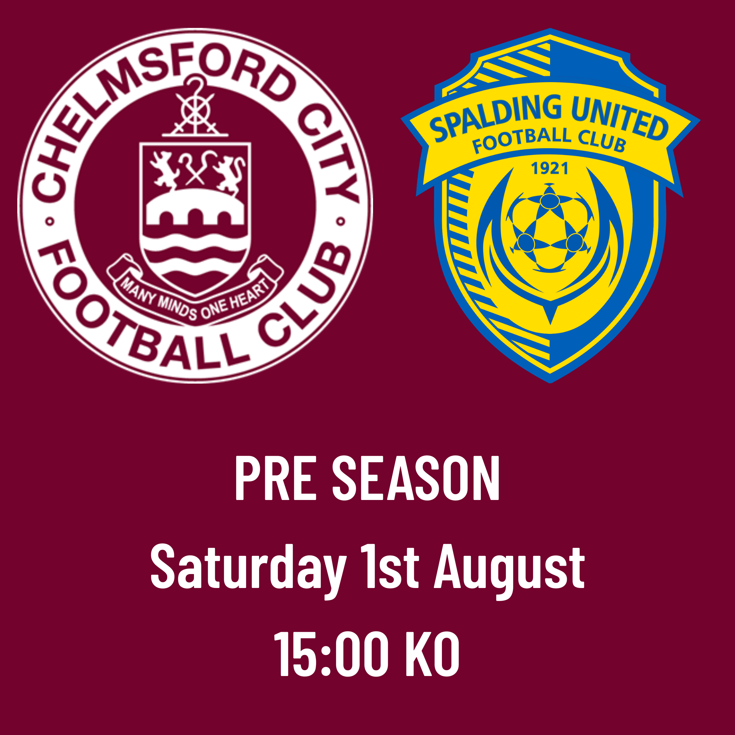 Event image PRE SEASON - AWAY FANS: CCFC vs Spalding United
