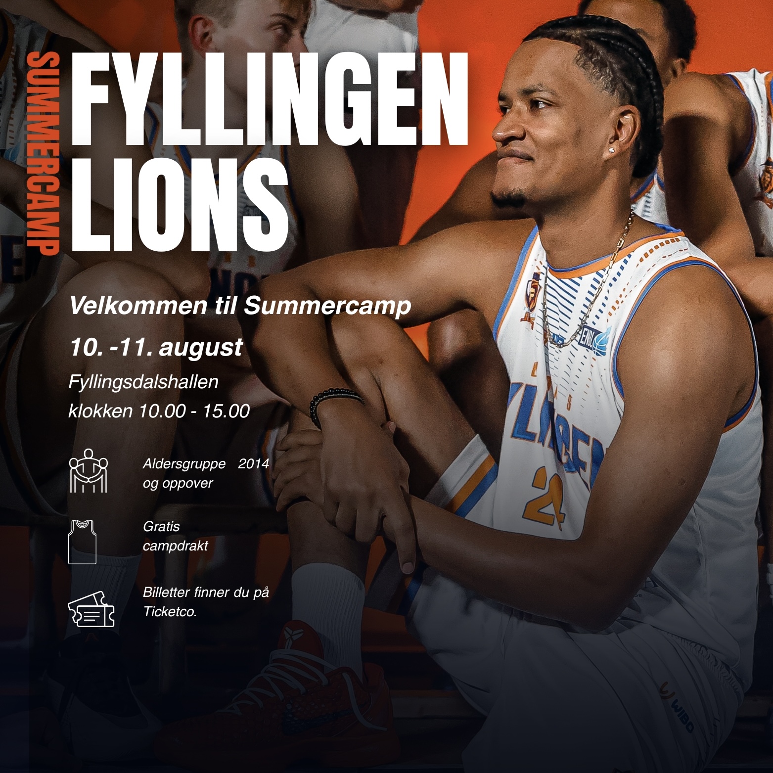 Event image Fyllingen Lions summercamp 2014 til voksne 10.-11.08.2026 