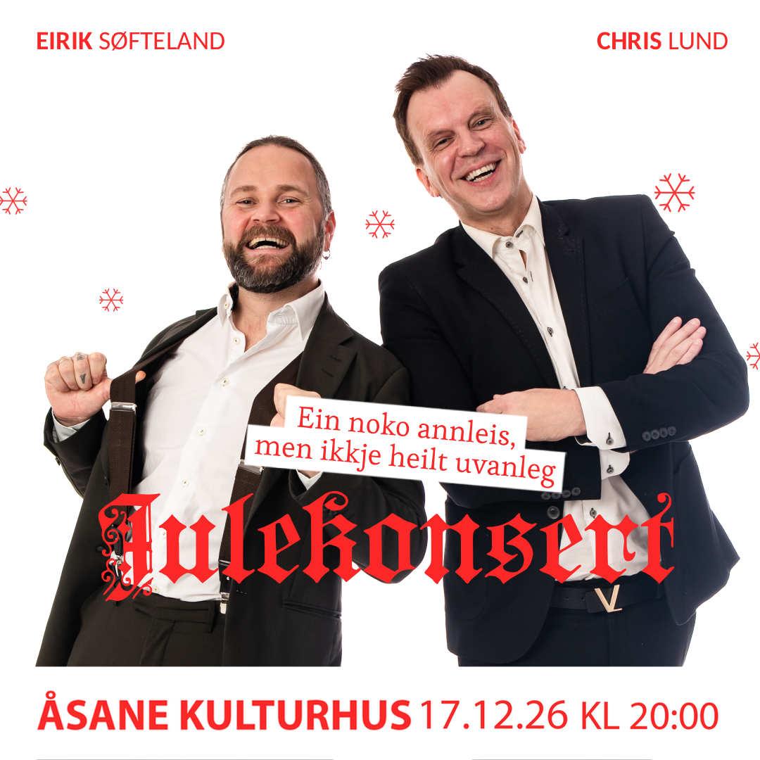 Event image Eirik Søfteland og Chris Lund - Ein noko annleis, men ikkje heilt uvanleg julekonsert