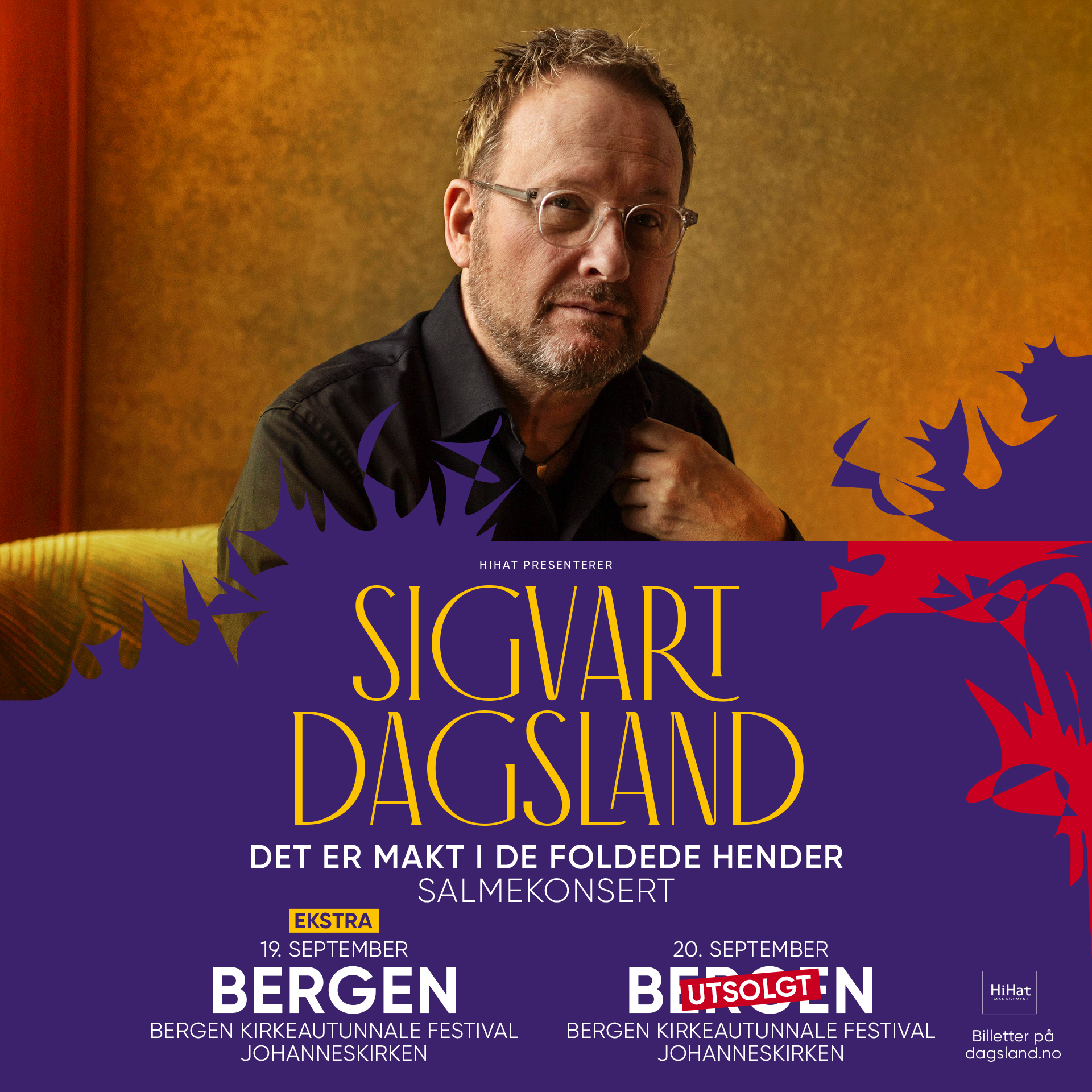 Event image EKSTRA: Sigvart Dagsland – Det er makt i de foldede hender – Bergen kirkeautunnale