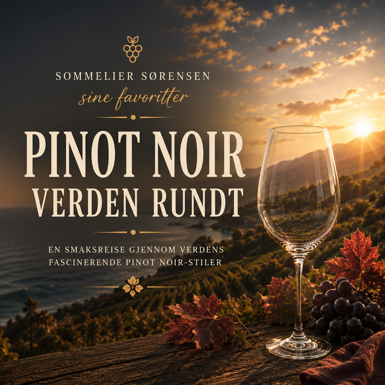 Event image Vinsmaking - Pinot Noir verden rundt med Sommelier Sørensen