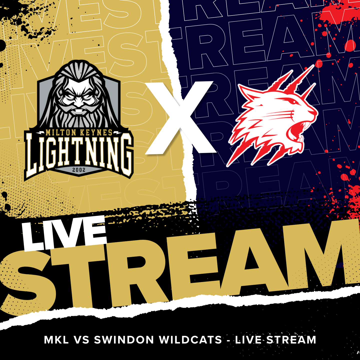 Event image Live Stream - Saturday - 07/11/2026 - Milton Keynes Lightning vs. Swindon Wildcats - League - Face Off - 19:00