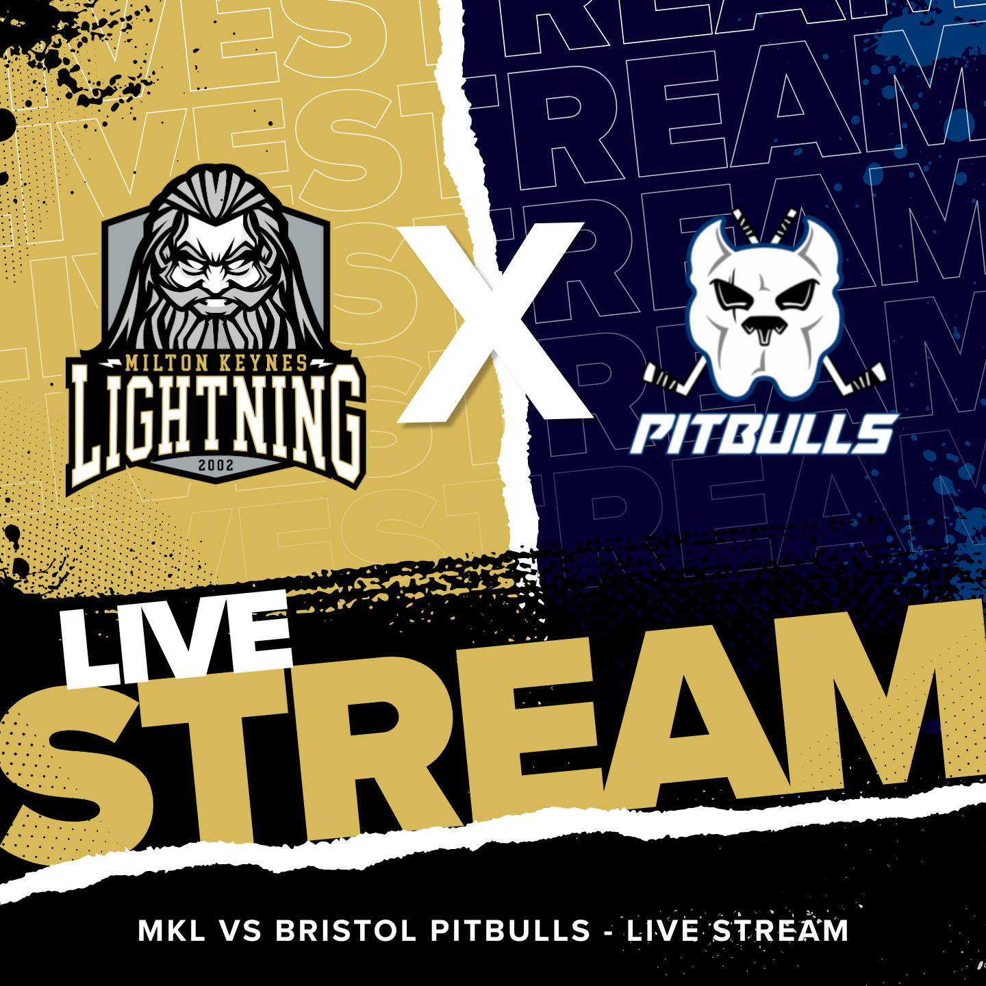 Event image Live Stream - Friday - 27/11/2026 - Milton Keynes Lightning vs. Bristol Pitbulls - League - Face Off - 19:30