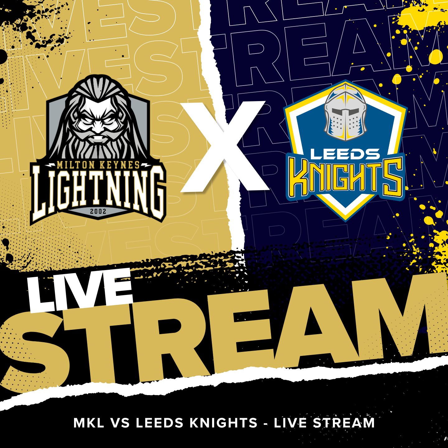 Event image Live Stream - Sunday - 06/12/2026 - Milton Keynes Lightning vs. Leeds Knights - League - Face Off - 17:30