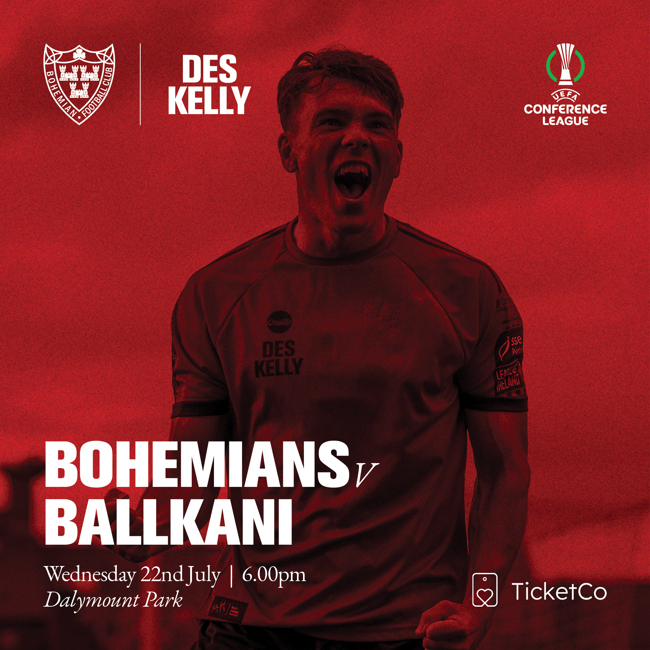Event image UEFA Conference League - Bohemian FC vs FC Ballkani