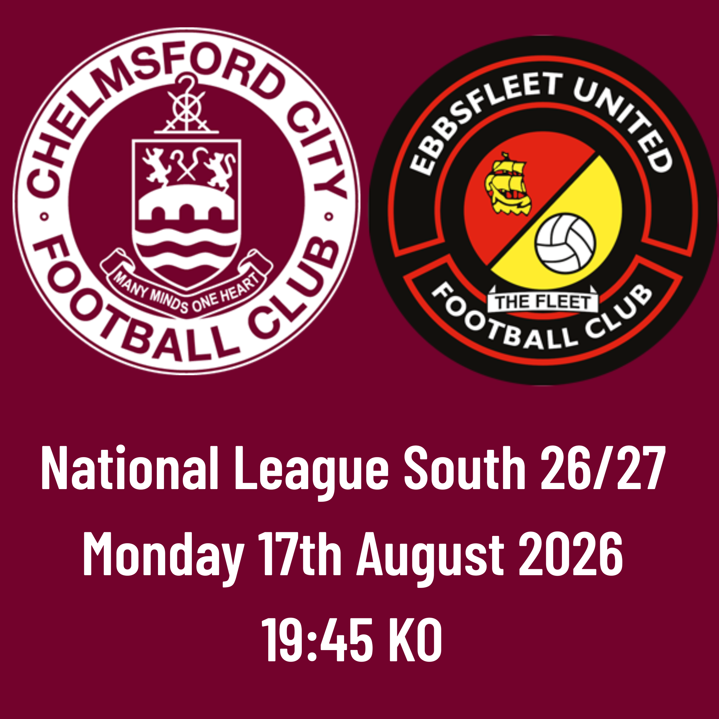 Event image AWAY FANS: CCFC vs Ebbsfleet United