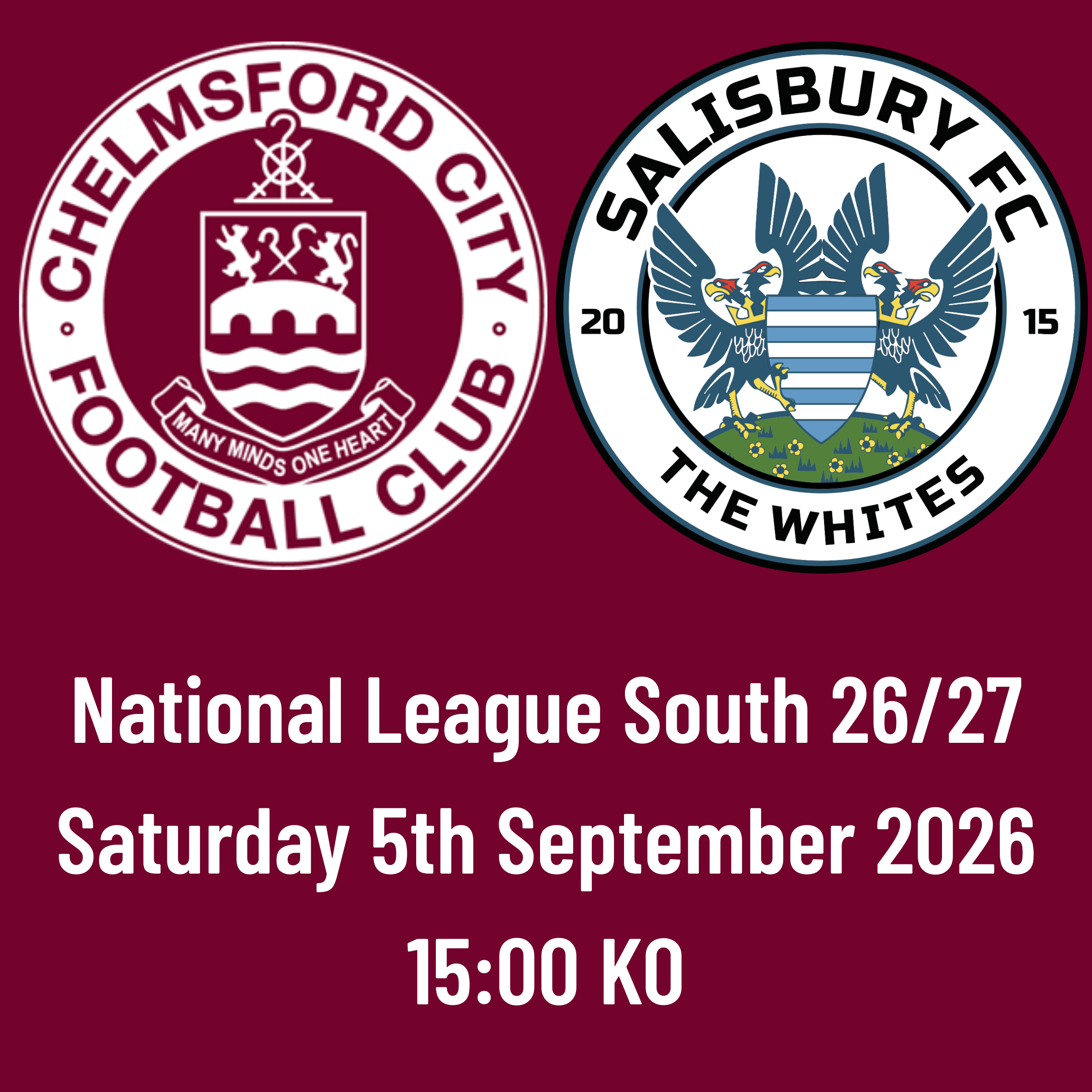 Event image AWAY FANS: CCFC vs Salisbury