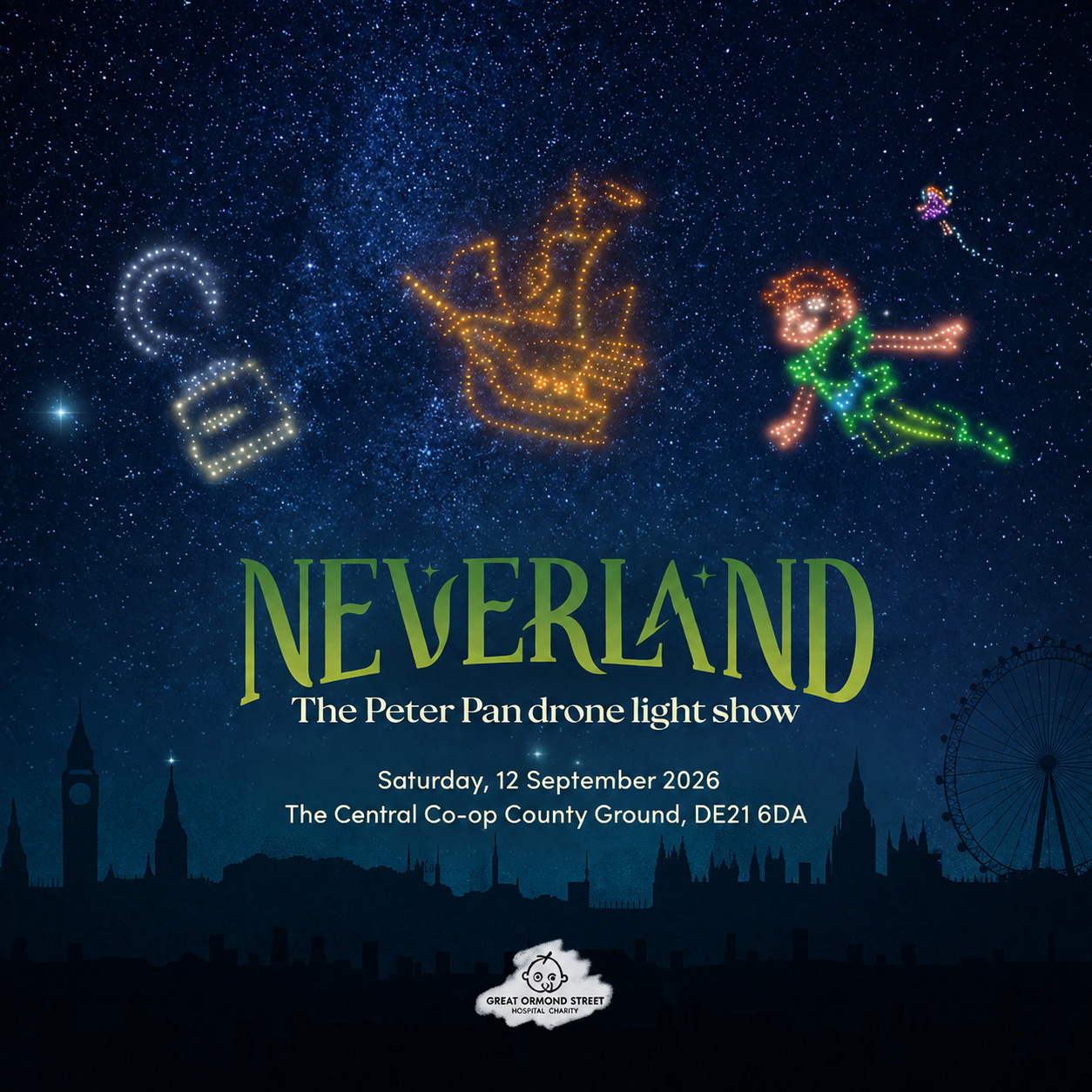 Event image Neverland: The Peter Pan Drone Light Show - Car Parking 