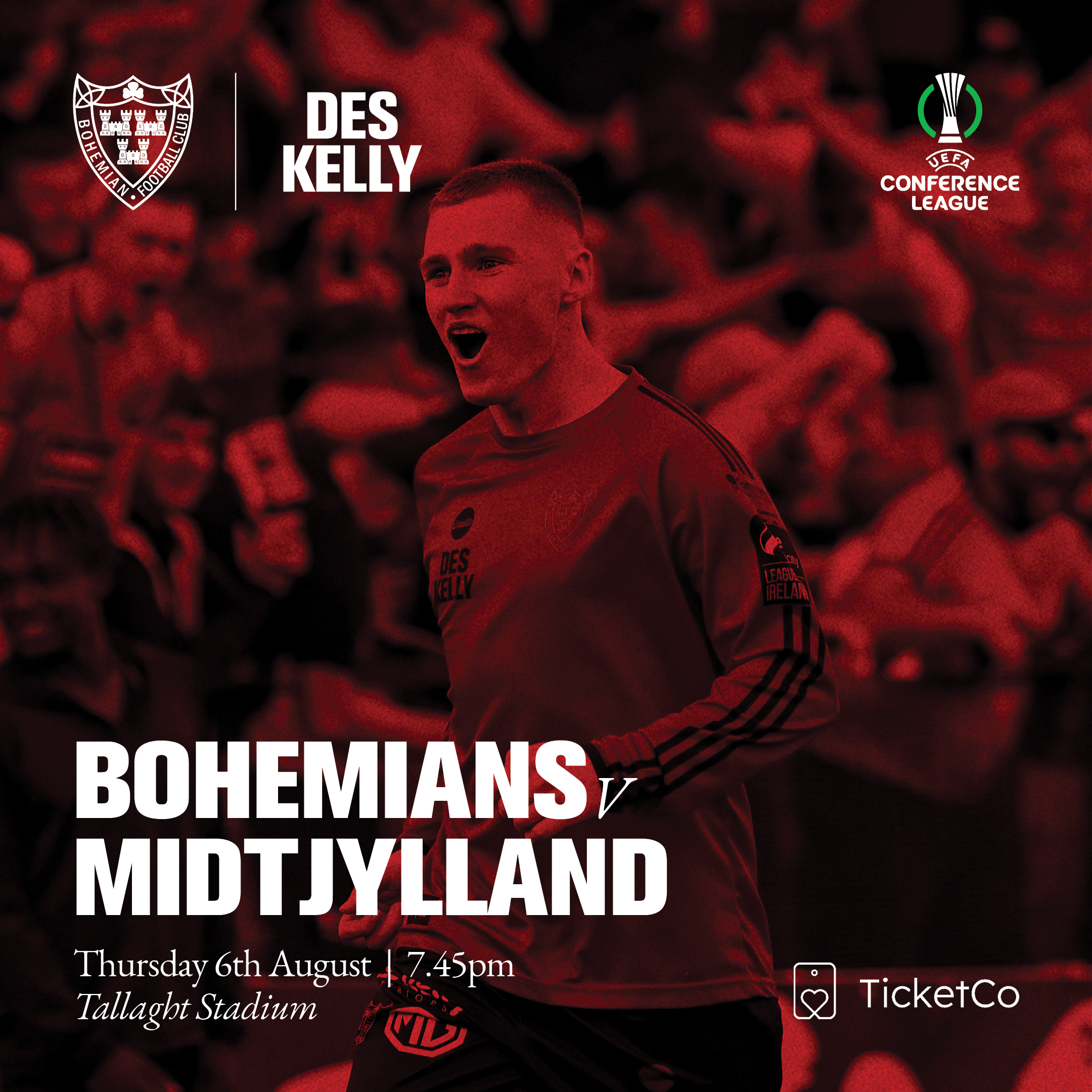 Event image UEFA Conference League - Bohemian FC vs FC Midtjylland