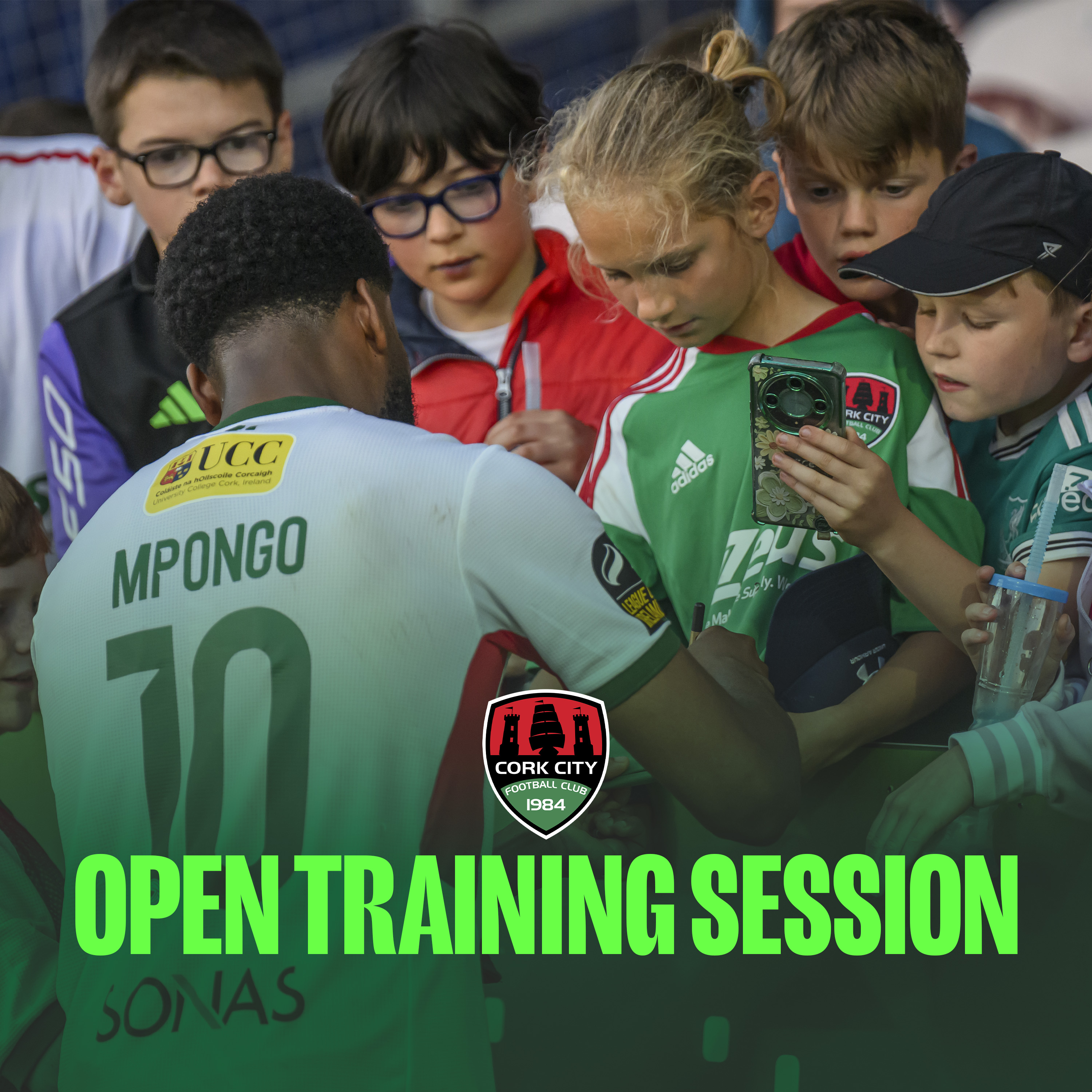 Event image Cork City FC Men's First Team Open Training Session