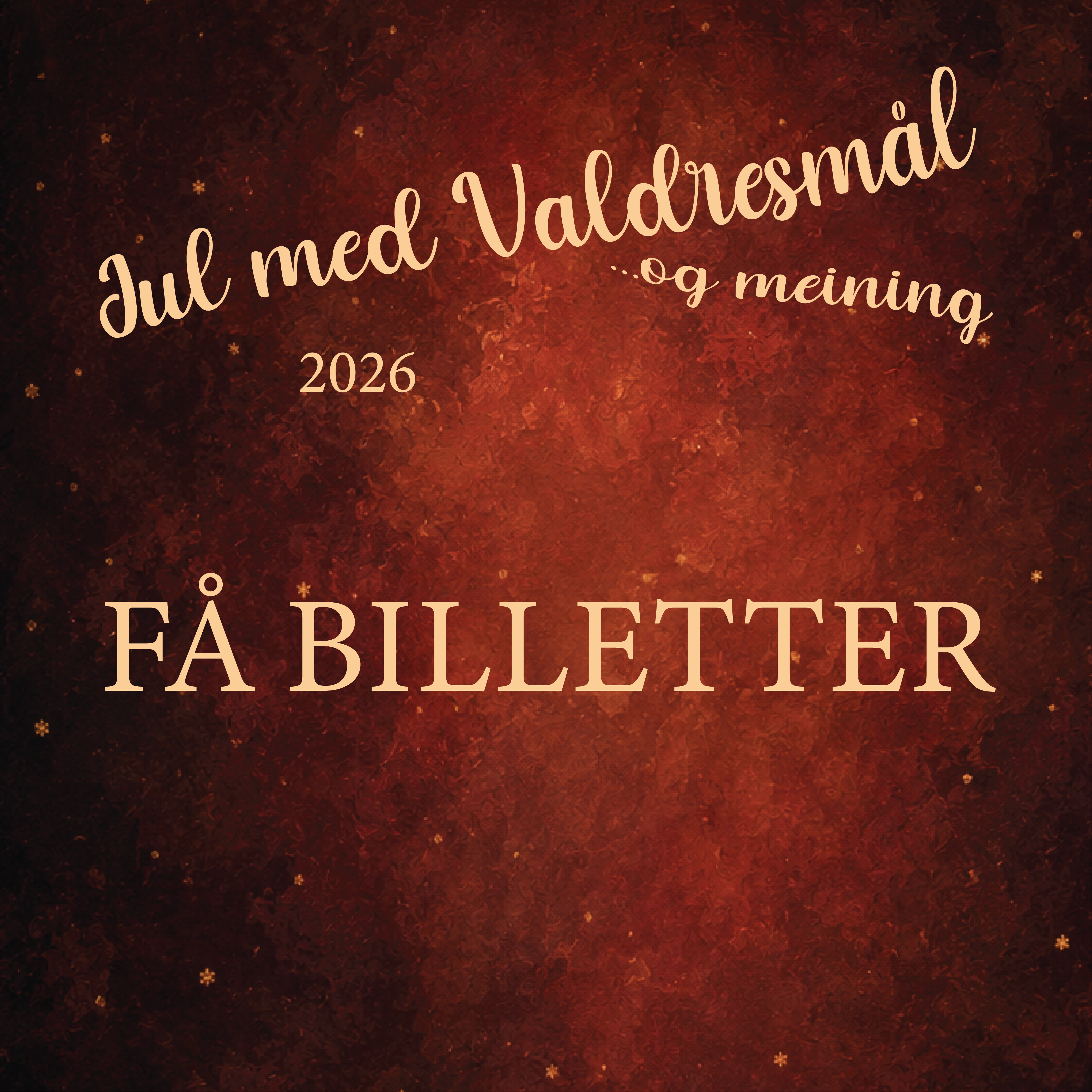 Event image FÅ BILLETTER: Jul Med Valdresmål og Meining 2026: Nordsinni Kirke