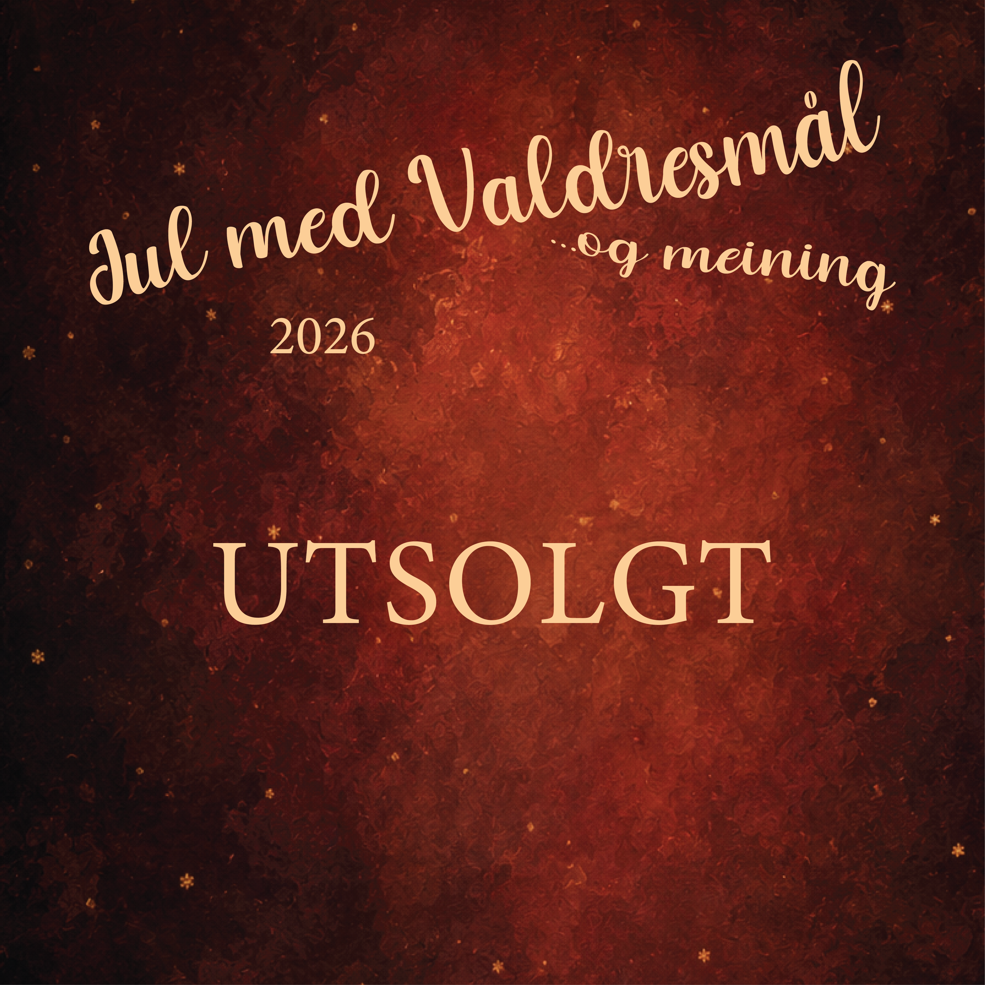 Event image UTSOLGT: Jul Med Valdresmål og Meining 2026: Bråstad Kirke