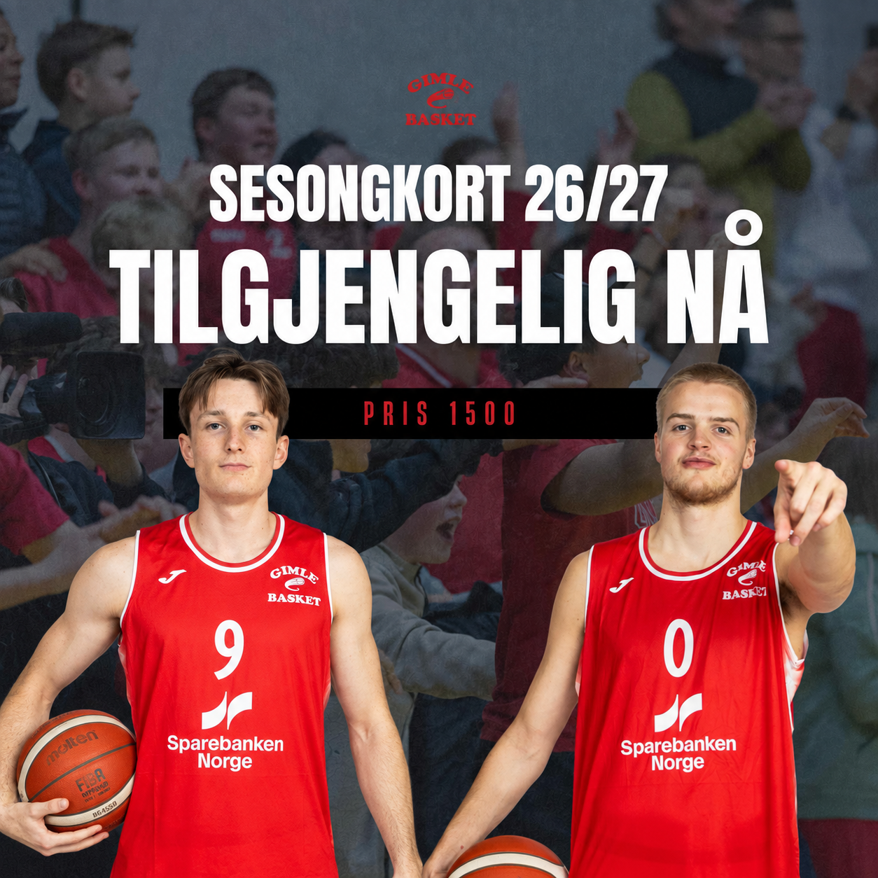 Event image Sesongkort Gimle Basket sesongen 26/27