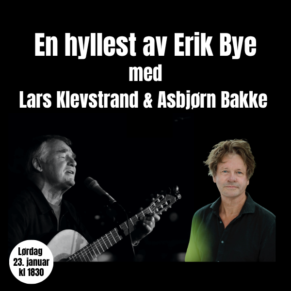 Event image Varig vind! En kveld med 100-åringen Erik Bye med Lars Klevstrand og Asbjørn Bakke.
