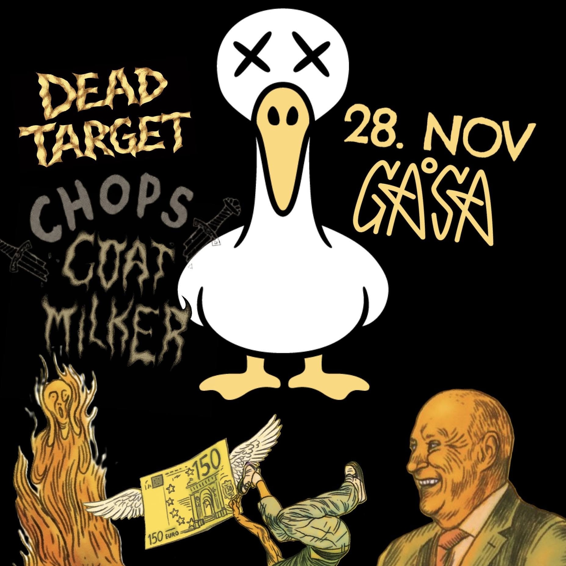 Event image Releasefest! Dead Target, Goatmilker & Chops