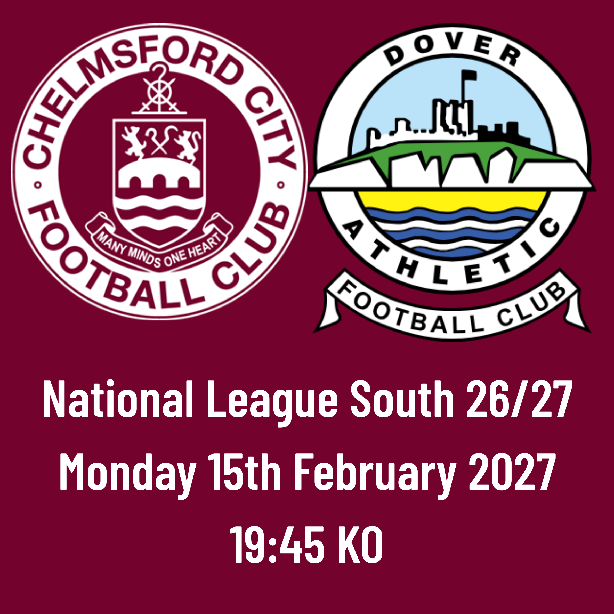 Event image HOME FANS: CCFC vs Dover Athletic