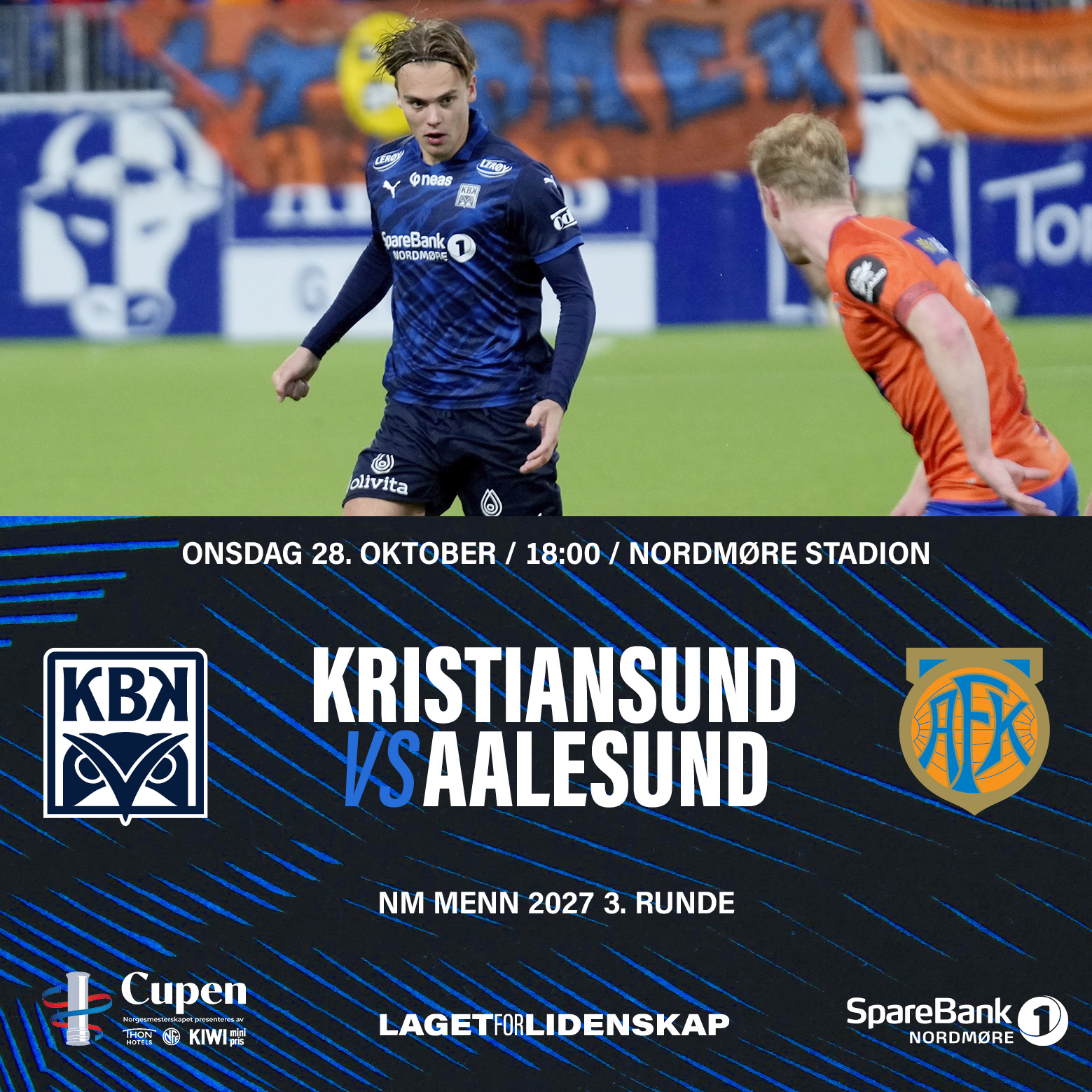 Event image 3 runde NM menn Kristansund BK - Aalesund FK