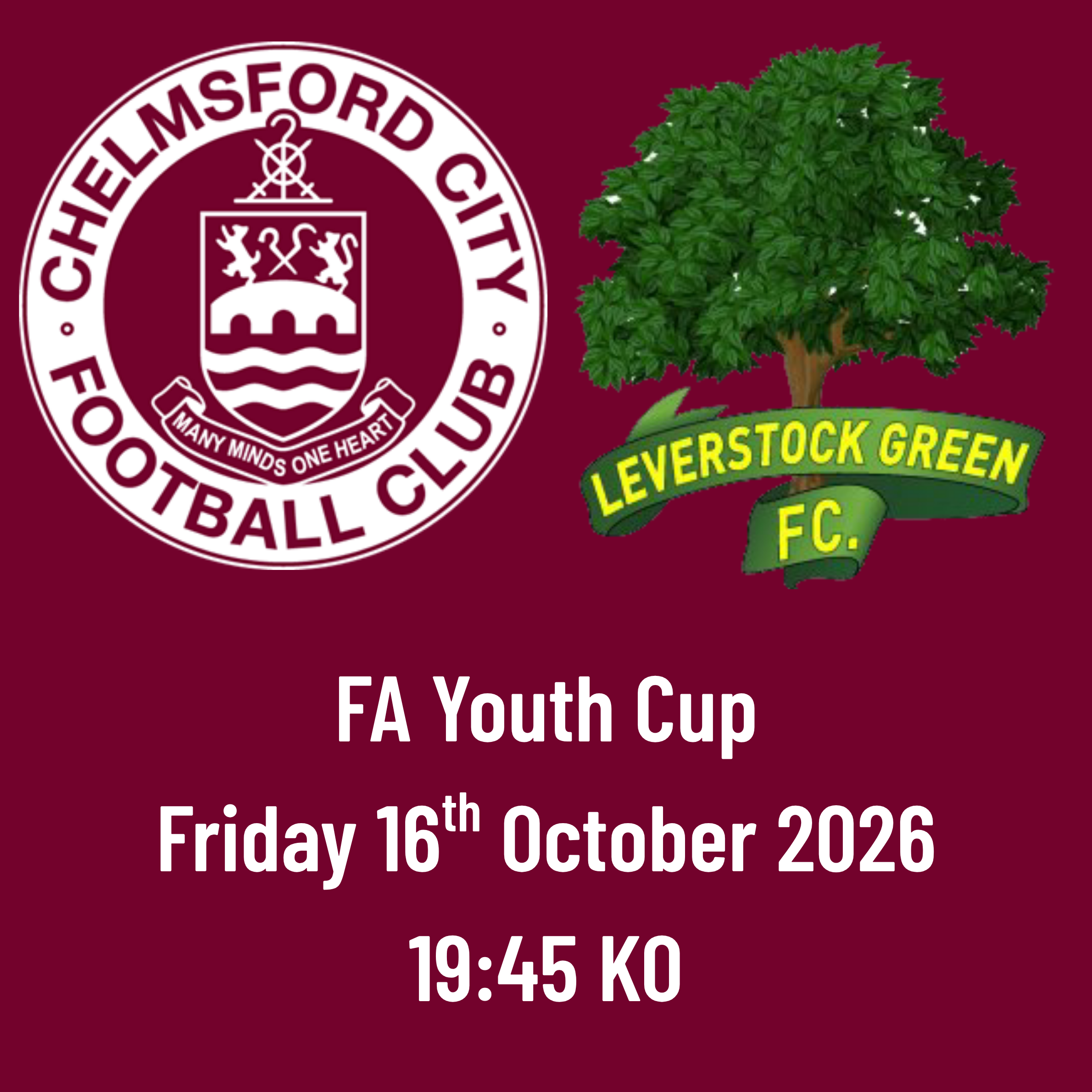 Event image FA Youth Cup - CCFC vs Leverstock Green